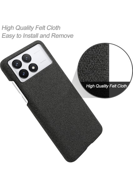 Xiaomi Poco X6 Pro 5g Yumuşak Bez Doku Kilin Karşıtı Kapak (Yurt Dışından) modelleri