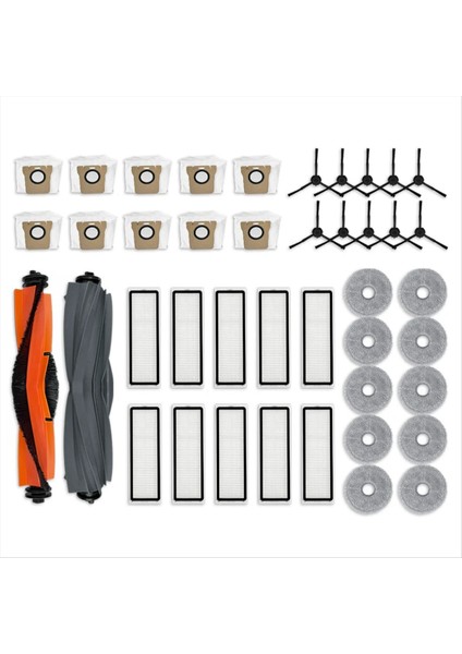 Xiaomi Dreame Robot Süpürge Fırçası Hepa Filtre Paspas Pedleri Toz Torbası (Yurt Dışından)