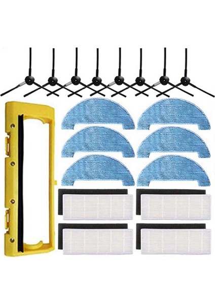 Ana Yan Fırça Mop Hepa Filtre Aksesuar Seti (Yurt Dışından)