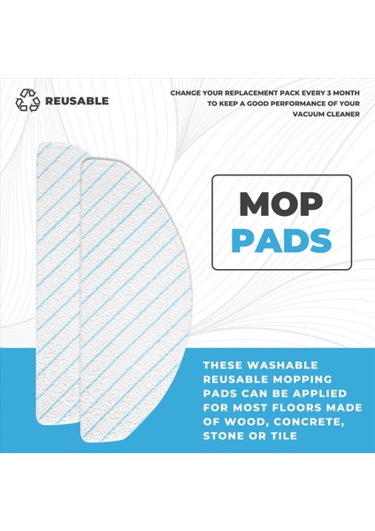 Ecovacs T9 T9+ T8 T8+ T8 Aıvı N8 N8 Pro Robot Için 100 Adet Paspas Pedi (Yurt Dışından) fırsatları