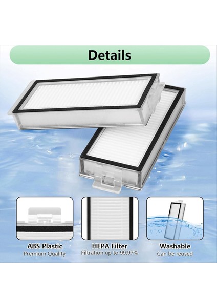 Roborock Q5PRO Q5 Pro+(Plus) Robot Süpürge Için Yıkanabilir Filtre (Yurt Dışından) fırsatları