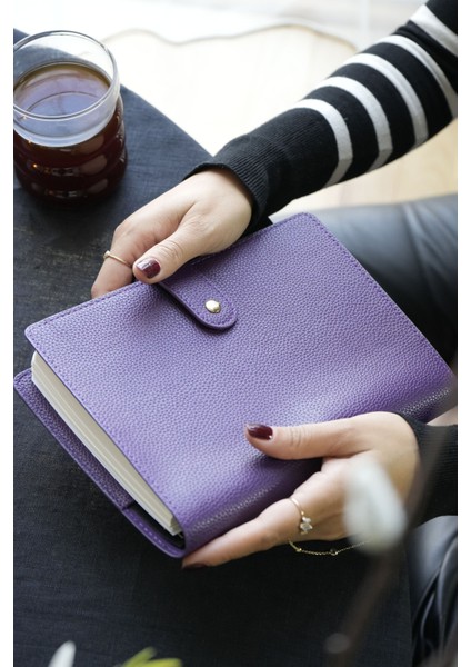 Nubo 2026 Günlük Ajanda A5 (14X20,5CM) Ivory 80 Gr. -416 Sayfa -Değişebilen iç - Mor indirimleri