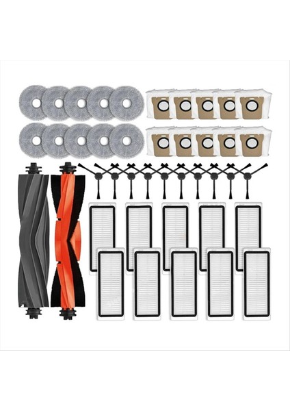 Dreame Bot L20 Ultra Roller Yan Fırça, Filtre, Paspas Pedi, Toz Torbası Için (Yurt Dışından) fiyatları