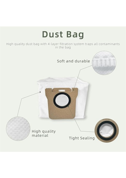 Dreame L10S Ultra / L10 Ultra Robot Parçaları, Ana Fırça, Toz Torbaları (Yurt Dışından) modelleri