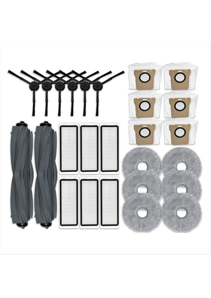 Dreame Robot Süpürge Parçaları Fırça Hepa Filtre Paspas Pedi Toz Torbaları (Yurt Dışından)