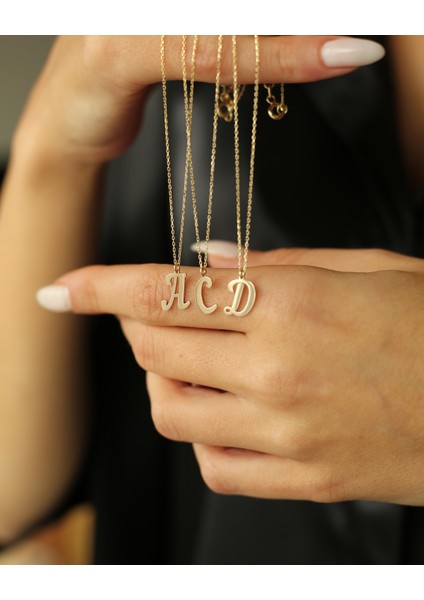 14 Ayar Altın Harfli Kolye fiyatları