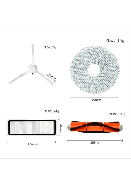 Xıaomı Mijia Omni 1s B101CN Robot/dreame S10 S10+ Vakum Parçaları Için (Yurt Dışından) modelleri