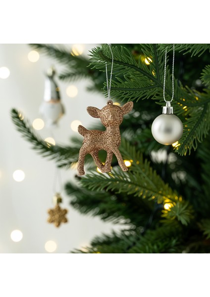 New Year Yılbaşı Bronze 65 Parça Ağaç Süsü Seti