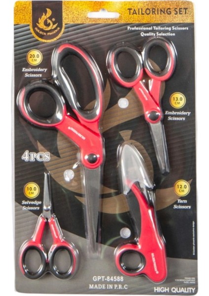 Makas Seti Dörtlü (Renk Stok Durumuna Göre)