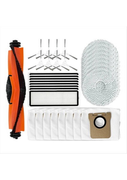 Xiaomi Roller Yan Fırçalı Hepa Filtreli Robot Süpürge Parçaları (Yurt Dışından)