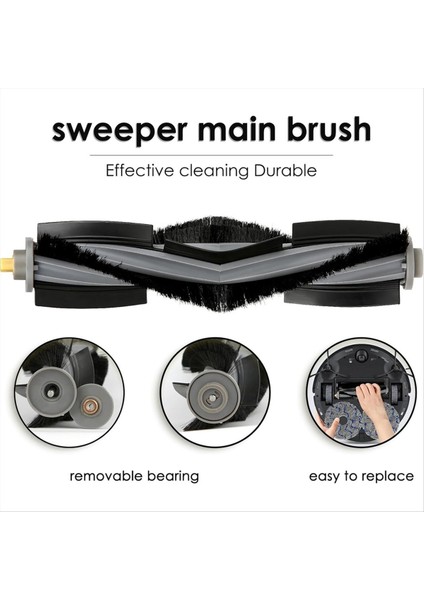 Ecovacs Deebot X1/x1 Omni Vakum Parçaları Için 4 Adet Rulo Fırça (Yurt Dışından) fırsatları