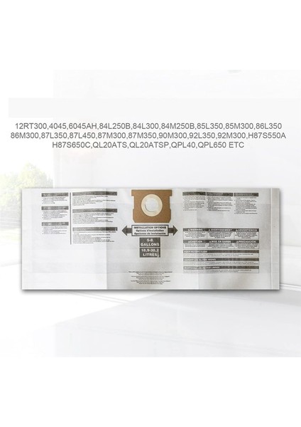 Atölye Vakumu Için 5-8 Galonluk Ridgid Vf Toz Torbaları (Yurt Dışından) fiyatları