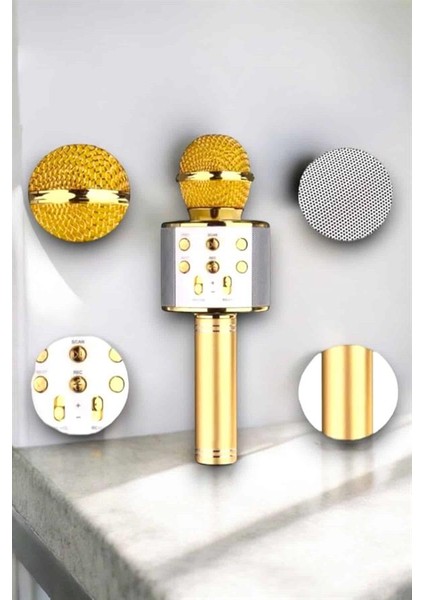 Taşınabilir Bluetooth Karaoke Mikrofon: Hafıza Kart Girişli Etkileyici Performan - SBS9197-8097