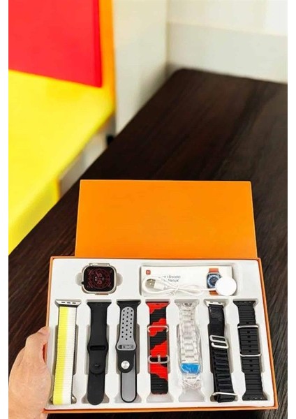 Akıllı Saat 7 Kordonlu Bildirim Görebilen Metal Kordon Gps Özelliği - SBS9093-2317 fırsatları