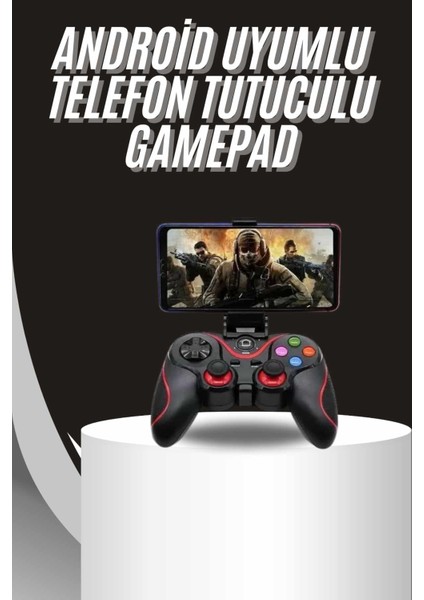 Kablosuz Oyun Kolu Bluetooth Joystick Gamepad Android Uyumlu - SBS1676-4347