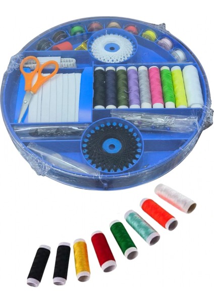 Iplik Set Yuvarlak Plastik Dikiş Seti