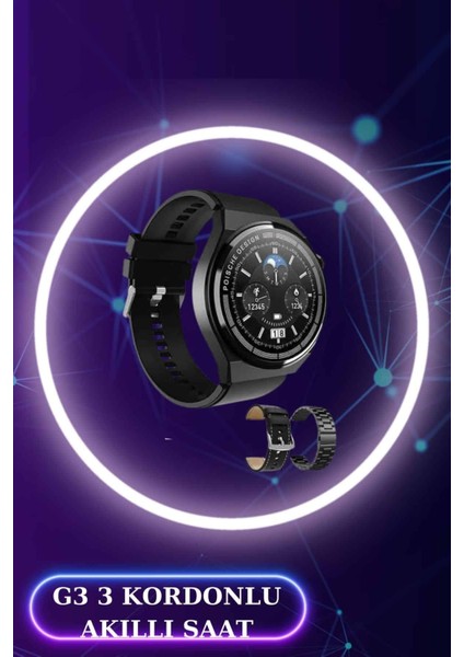 Akıllı Saat ve Kulaklık Seti Dokunmatik Ekran 5.0 Bluetooth Bağlantılı Sesli G - SBS8548-5184 fırsatları