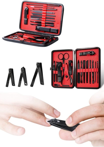 17 Parça Manikür Seti El ve Ayak Bakımı Törpü Cımbız Tırnak Temizleme - SBS1257-3762 indirimleri