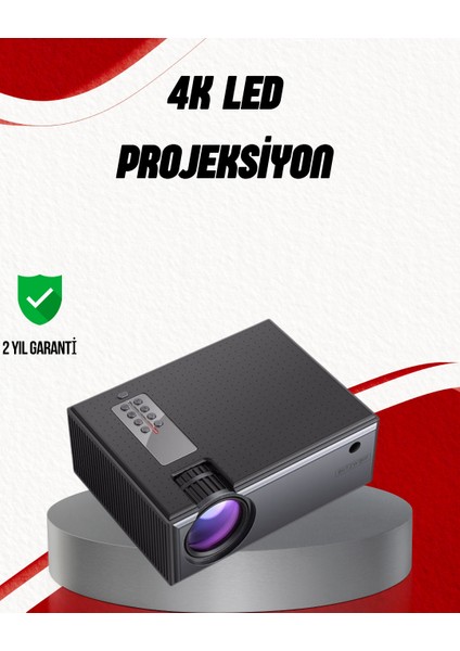 Ev Sineması Için LED Projeksiyon Cihazı – Gündüz Görünür Parlaklık Oyun - SBS9897-5888