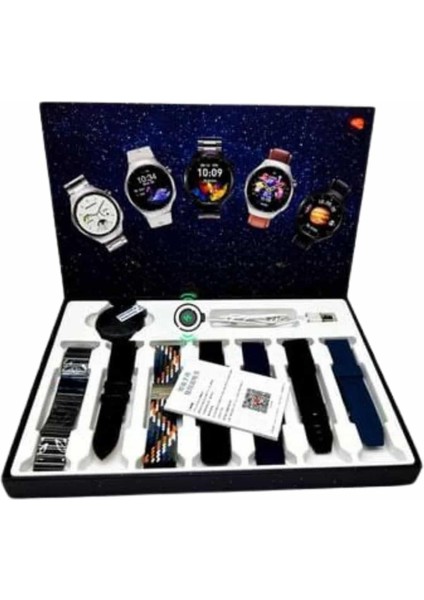 Unısex Yuvarlak Ekranlı 7 Kordonlu Akıllı Saat Gps Destekli Çoklu Kordon Seçen - SBS7568-5408 indirimleri