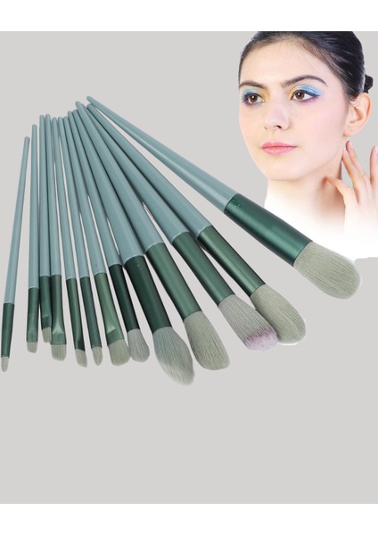 Taşınabilir Ergonomik Yapılı 13 Adet Fiber Kıllı Yüz ve Göz Makyaj Fırças? - SBS3280-4114 modelleri