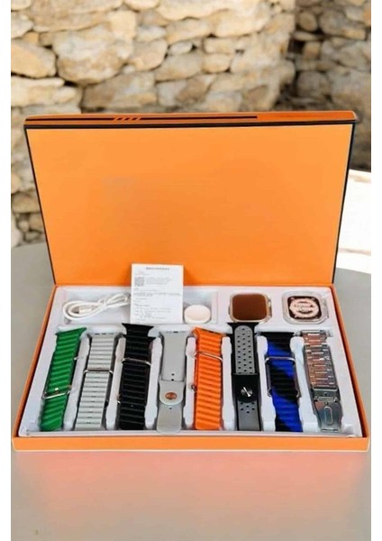 Akıllı Saat 7 Farklı Kordonlu Arama Cevaplayan Bildirim Gps Özelliği - SBS8296-8719 indirimleri