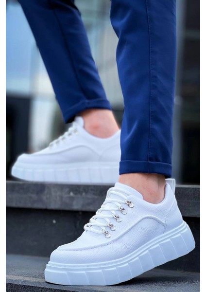 Mtxdpn KB-X10 Kuback Beyaz Cilt Beyaz Yüksek Taban Günlük Spor Ayakkabı (Numara: 40) fiyatları