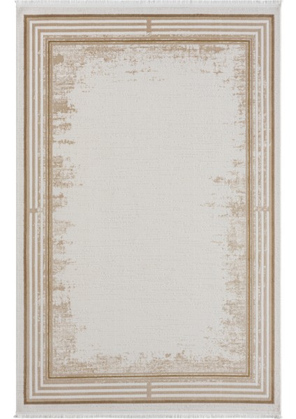 Ottowa OT001B Krem Bej Halı Klasik Desenli Tozu Az Akrilik Pamuk Taban Salon Yatak Odası Halısı modelleri