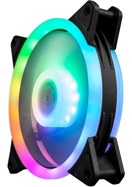 M7 120MM Argb Pwm Tekli Siyah Kasa Fanı