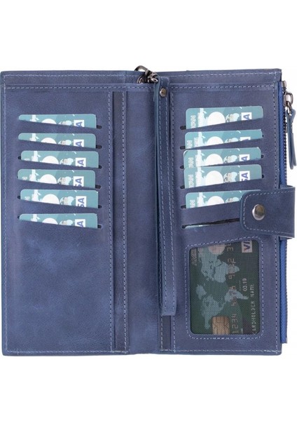 Lozan Hanger 6.5 Inch Uyumlu Deri Kartlıklı Kılıf Antik Mavi modelleri