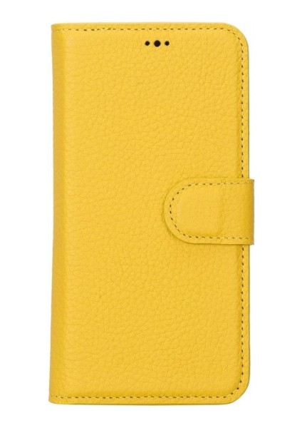 Apple iPhone 14 Uyumlu Deri Cüzdanlı Kılıf Mwwn FL12 Sarı fırsatları