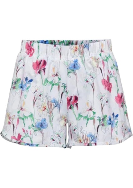 Kadın Çiçekli Astarlı Şort 15287721