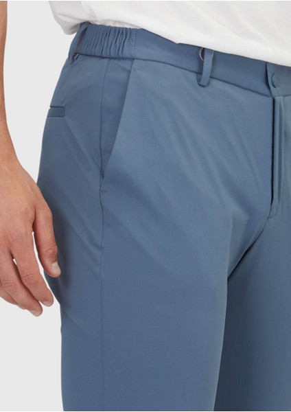 Mavi Düz Örme Jogging Fit Casual Pantolon modelleri