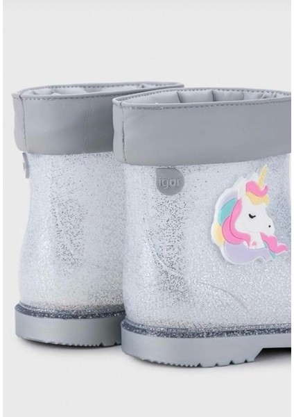 Bimbi Unıcornıo Glitter Gri Kız Çocuk Yağmur Botu modelleri