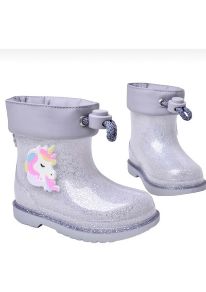 Bimbi Unıcornıo Glitter Gri Kız Çocuk Yağmur Botu