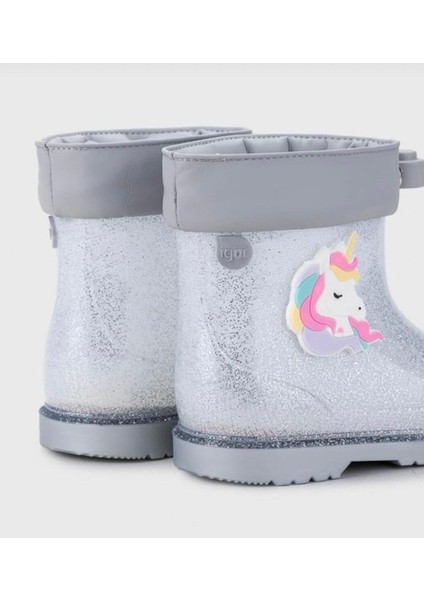 Bimbi Unıcornıo Glitter Gri Kız Çocuk Yağmur Botu
