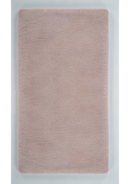 Apex Palma Pudra - Minimal Peluş Post Halı – Yumuşak Dokulu, Kaydırmaz Tabanlı, Yıkanabilir