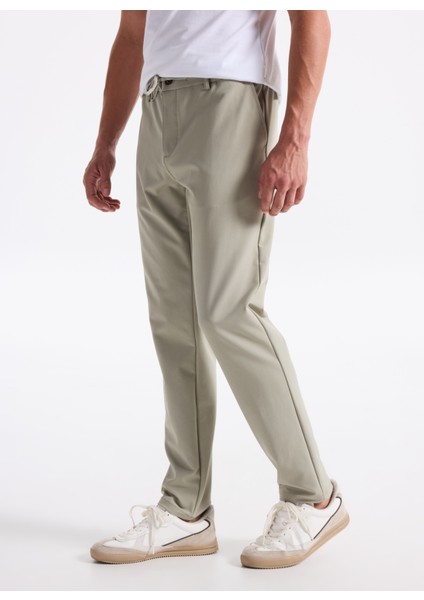 Gmg Fırenze Lastikli Bel Normal Paça Jogger Bej Erkek Pantolon GU25MFW01010 modelleri
