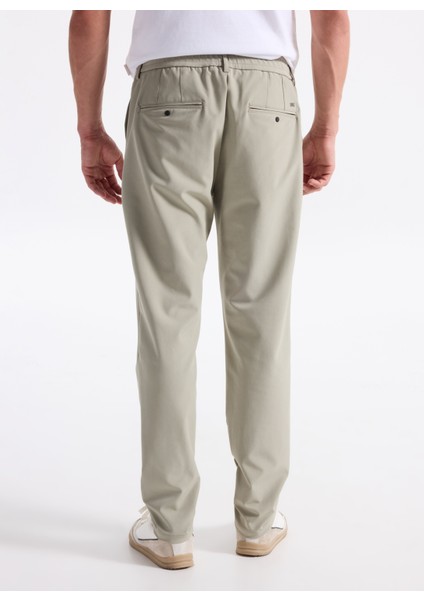 Gmg Fırenze Lastikli Bel Normal Paça Jogger Bej Erkek Pantolon GU25MFW01010 fırsatları