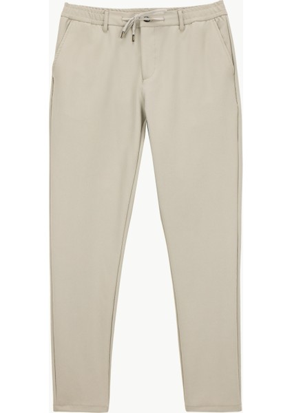 Gmg Fırenze Lastikli Bel Normal Paça Jogger Bej Erkek Pantolon GU25MFW01010