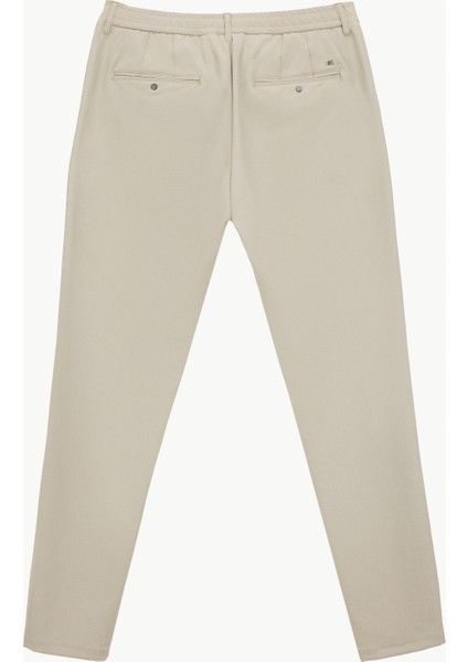 Gmg Fırenze Lastikli Bel Normal Paça Jogger Bej Erkek Pantolon GU25MFW01010