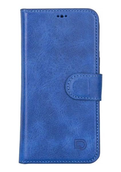 Apple iPhone 13 Pro Max Uyumlu Deri Cüzdanlı Kılıf Okyanus Mavi fiyatları