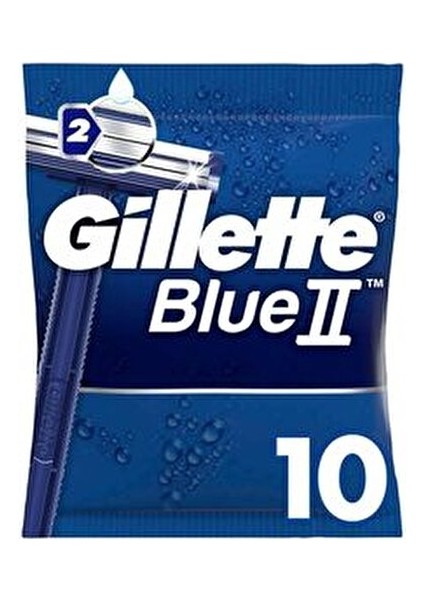 Blue2 10 Adet Kullan At Tıraş Bıçağı Kayganlaştırıcı Bantlı Erkek Kullanımı İçin