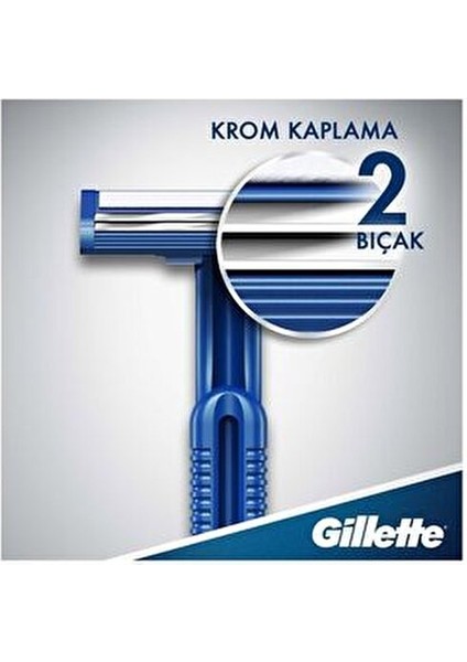 Blue2 10 Adet Kullan At Tıraş Bıçağı Kayganlaştırıcı Bantlı Erkek Kullanımı İçin