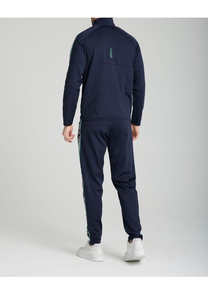 Şeritli Lacivert Dar Kesim Erkek Eşofman modelleri