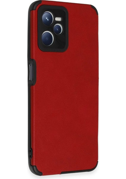 Realme C35 Kılıf Loop Deri Silikon - KIRMIZI-(5796) fiyatları