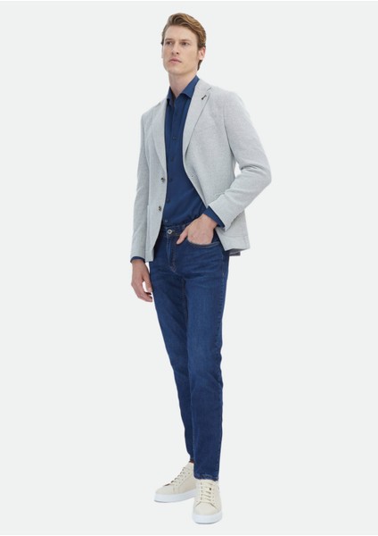 Ekru Mikro Shirt Shoulder Slim Fit Pamuk Karışımlı Örme Ceket fiyatları