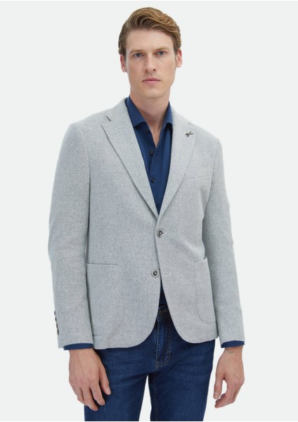 Ekru Mikro Shirt Shoulder Slim Fit Pamuk Karışımlı Örme Ceket modelleri