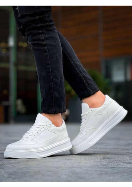 Mtxdpn Kb-X8 Kuback Beyaz Cilt Beyaz Yüksek Taban Günlük Spor Ayakkabı (Numara: 43) modelleri