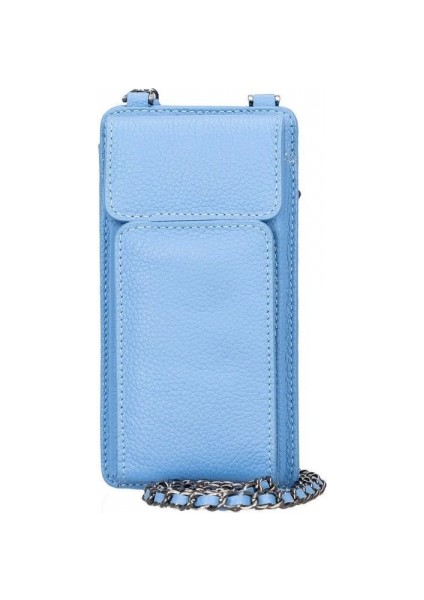 Avjin 6.9 Inch Uyumlu Deri Kılıf Cüzdan Askılı Erc8 Mavi modelleri